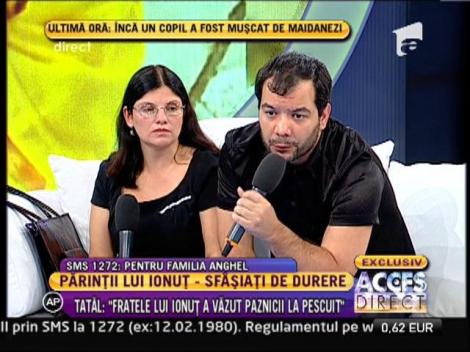 Valentin Anghel: "Fratele lui Ionut a vazut paznicii la pescuit!"
