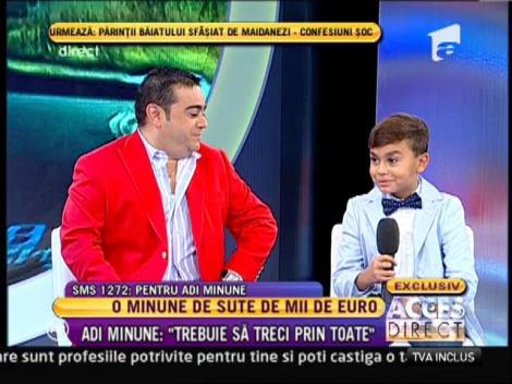 Adi Minune: "Sunt foarte mandru de baiatul meu!"