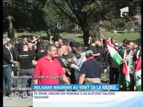 Suporterii maghiari au creat haos in Bucuresti