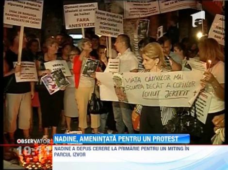 Nadine, amenintata din cauza protestului fata de maidanezi
