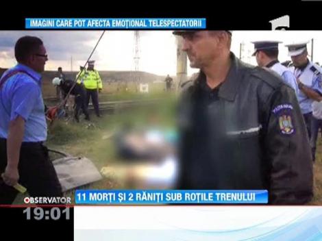 Accident grav la Iasi: 9 morti si 2 raniti grav, dupa ce masina in care se aflau a fost lovita de un tren