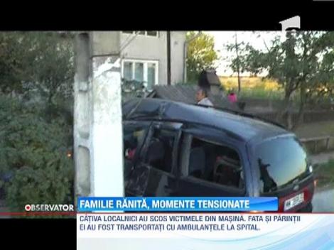 Pericol de explozie intr-o localitate din judetul Maramures, dupa ce o masina a intrat intr-o teava de gaze