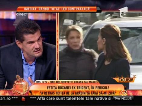 Fetita Roxanei ex Trident, in pericol? Marcel Sarbu isi apara copilul