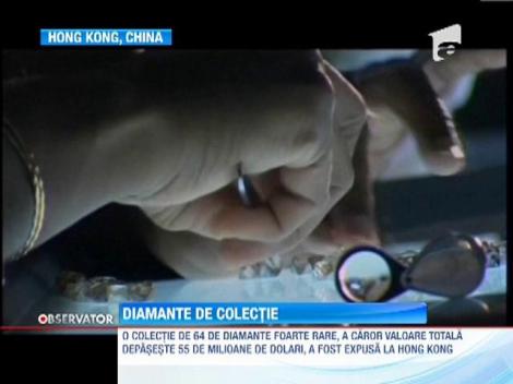 LUX SI OPULENTA! O colectie de 64 de diamante foarte rare, expusa la Hong Kong