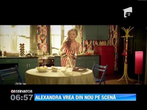 Alexandra Stan vrea sa revina pe scena muzicala