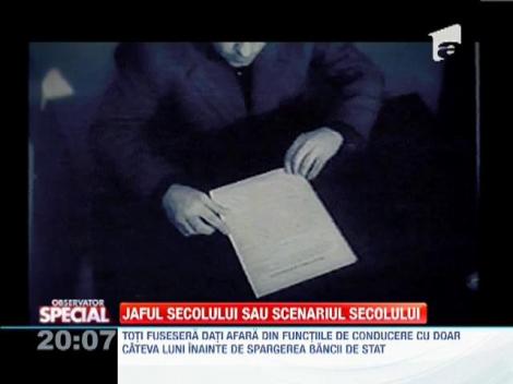 Jaful de la Banca Nationala a Romaniei din 1959, scenariul Securitatii