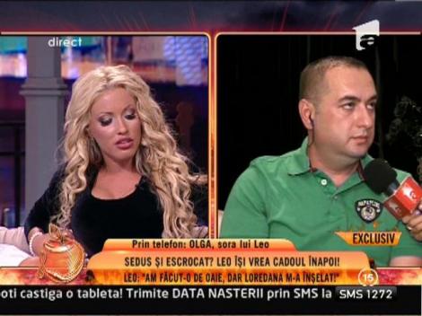 Leo, catre Loredana Chivu: "Da-ti acordul public sa dau inregistrarea!". Loredana: "Nu-mi dau acordul!"