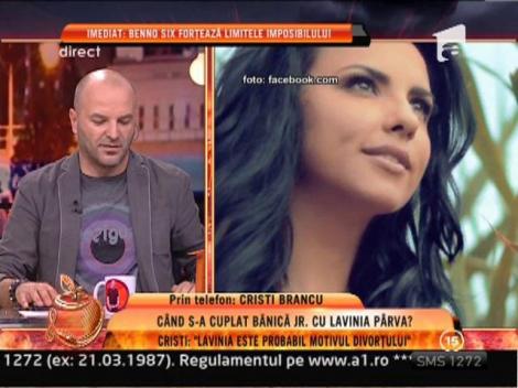 Cristi Brancu: "Lavinia Parva este motivul divortului Andreei Marin de Stefan Banica"