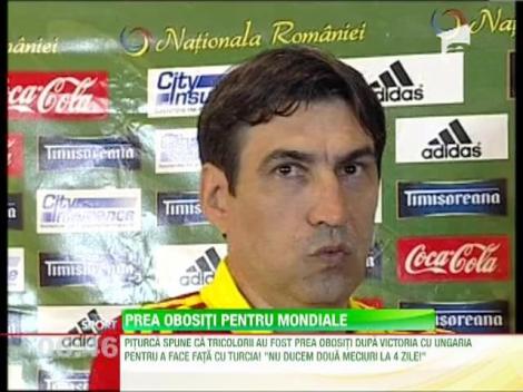 Victor Piturca: "Nu putem duce doua meciuri importante in patru zile!"