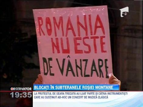 Manifestatii la Rosia Montana, pentru demararea proiectului de exploatare
