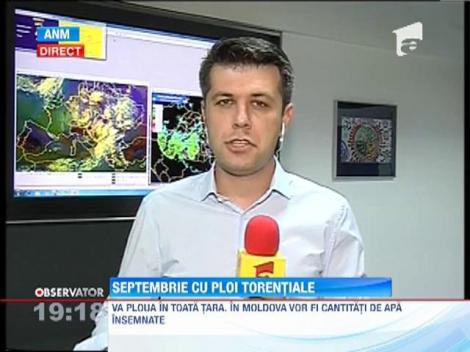 La noapte, in Moldova, va ploua din nou