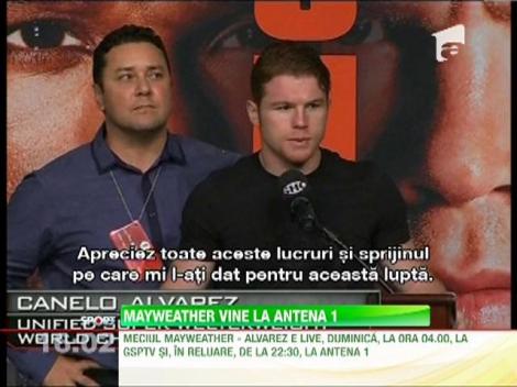 Floyd Mayweather se bate cu mexicanul Saul Canelo la Antena1!
