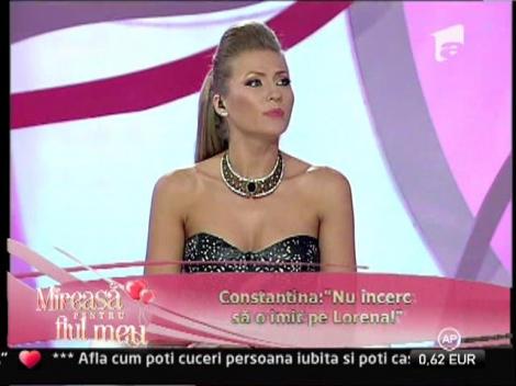 Cristina: "Constantina o copiaza pe Lorena, fosta concurenta!"