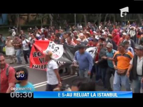 Manifestantii turci au reluat protestele la Istanbul