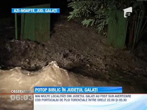 Prapad in judetul Galati. Sase oameni sunt dati disparuti si 17 localitati inundate