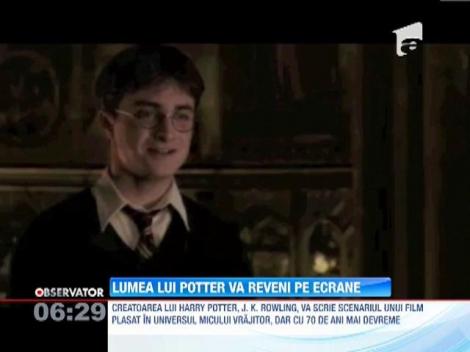 J. K. Rowling se intoarce in lumea filmului! Va scrie un nou scenariu marca "Harry Potter"