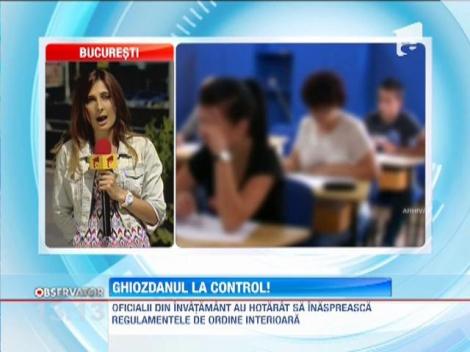 Elevii vor da ghiozdanele la control