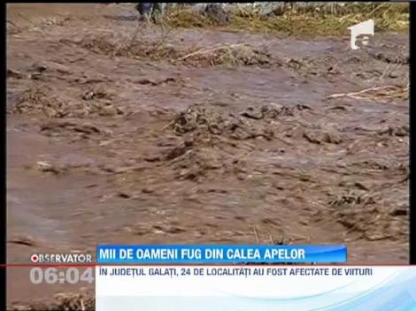 Judetele Braila, Tulcea si Galati, sub cod portocaliu de ploi