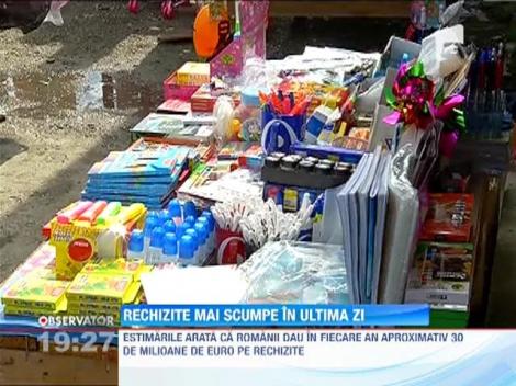 Rechizitele, mai scumpe in ultima zi