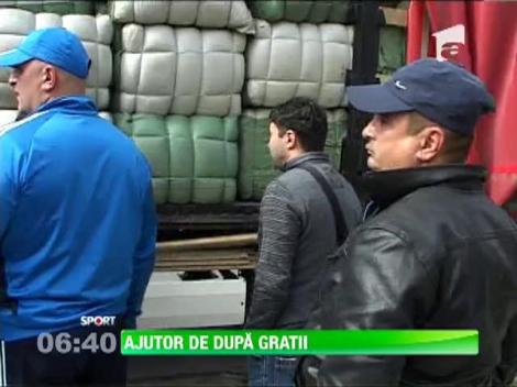 Din inchisoare, Becali a trimis ajutoare sinistratilor din Galati