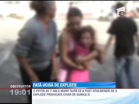 UPDATE / Explozie urmata de incendiu in Pitesti. O fetita de 7 ani ani a decedat