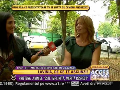 Pentru a nu da ochii cu presa, Lavinia Parva isi roaga prietenele sa-i aduca de mancare