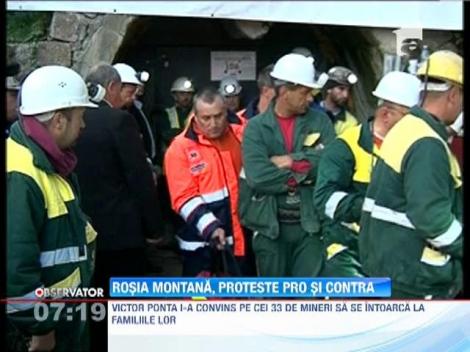 Rosia Montana, proteste pro si contra