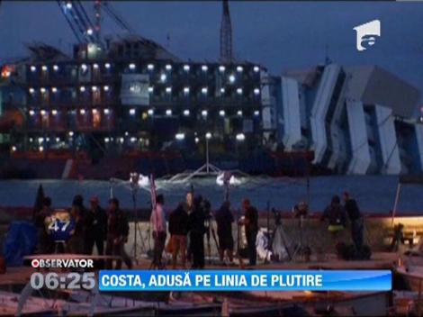 Moment istoric: Incep lucrarile de ranfluare a epavei navei Costa Concordia