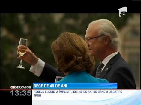Regele Suediei a implinit 40 de ani de cand a urcat pe tron