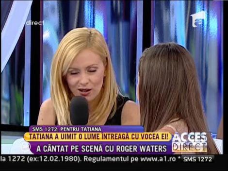 Tatiana Stefan, partenera de scena a lui Roger Waters, la numai 11 ani: "Am avut emotii foarte mari la concert"