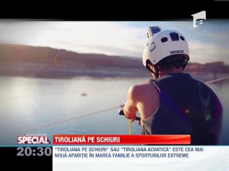"Tiroliana pe schiuri", cea mai noua aparitie in sportul extrem