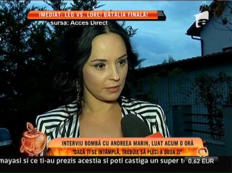 Interviu bomba cu Andreea Marin: "Daca sotul iti face ceva rau, trebuie sa pleci!"