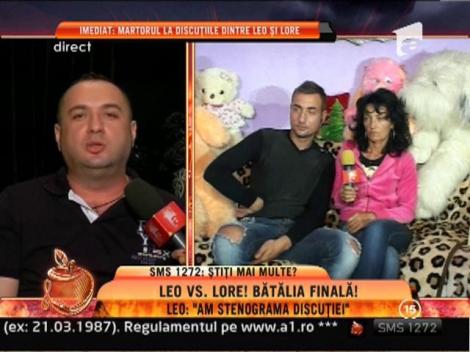 Leo: "Am stenograma discutiei cu Loredana Chivu!"