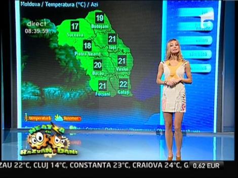 Vremea cu Flavia Mihasan: "Frig, ploi si o raza de soare"