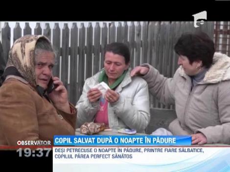 UPDATE / Copilul de 6 ani ratacit intr-o padure din Suceava a fost gasit