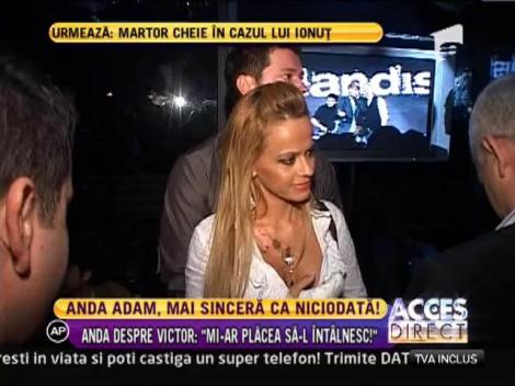 Anda Adam, despre Victor Slav: "Mi-ar placea sa-l intalnesc!"