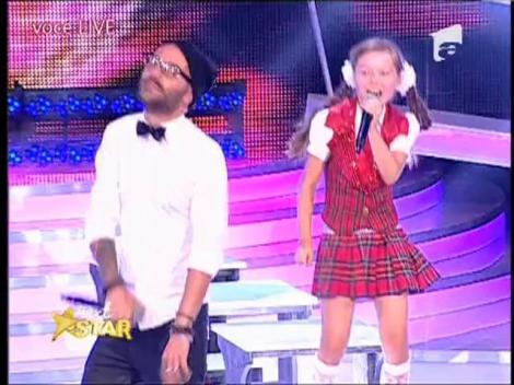 Micuta Jennifer Lopez, Denisa Anastasiei, a cantat alaturi de Matteo pe scena Next Star