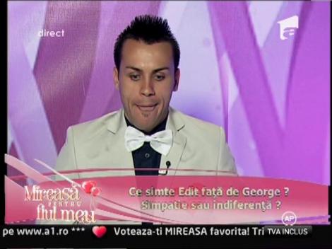 George: "M-am indragostit de Edit la prima vedere!"