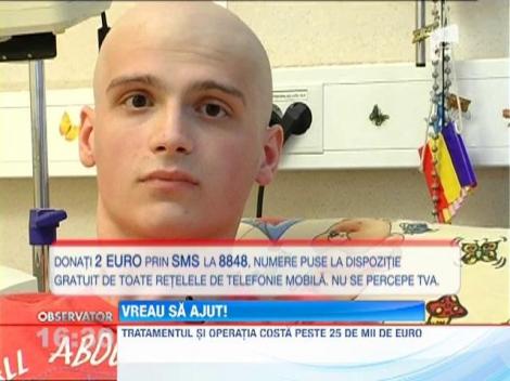 Vreau sa ajut! Andrei are cancer la piciorul stang