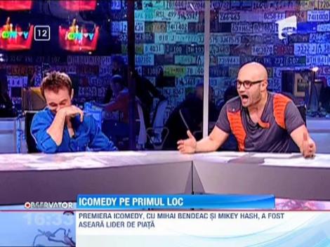 Premiera iComedy, lider de piata. Antena 1 conduce clasamentul de audienta la nivelul intregii zile