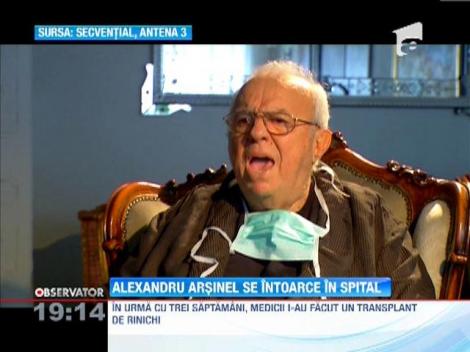 VIDEO! Alexandru Arsinel se simte rau dupa transplantul de rinichi. A fost chemat de urgenta la Cluj