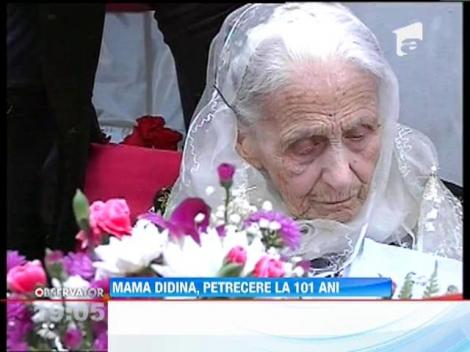 Didina, mama regretatului interpret Ion Dolanescu, a implinit 101 ani!