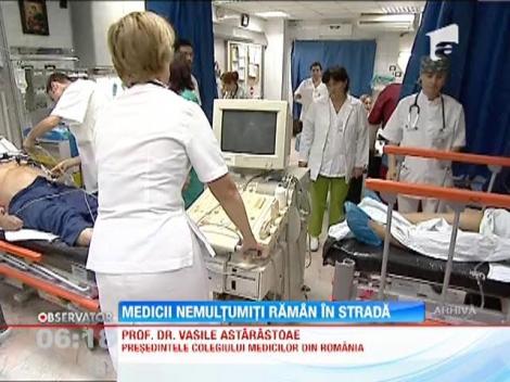 Medicii nemultumiti in strada