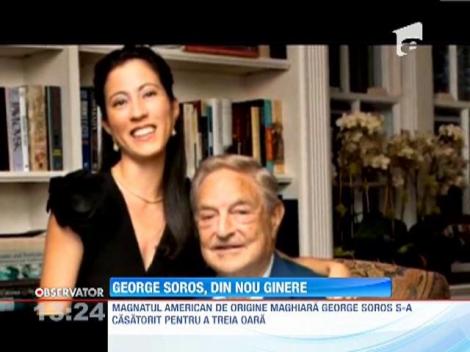 George Soros, magnatul american de origine maghiara, s-a casatorit pentru a treia oara