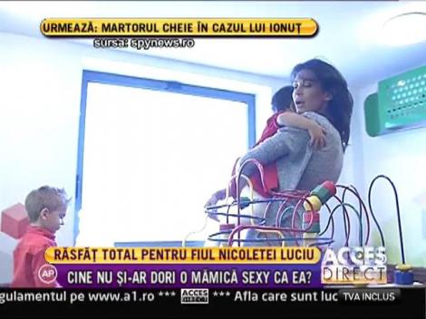 Rasfat total pentru fiul Nicoletei Luciu!
