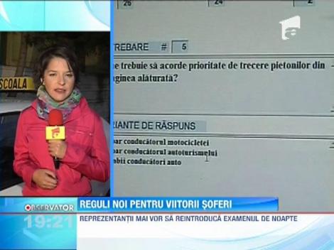 Reguli noi pentru viitorii soferi