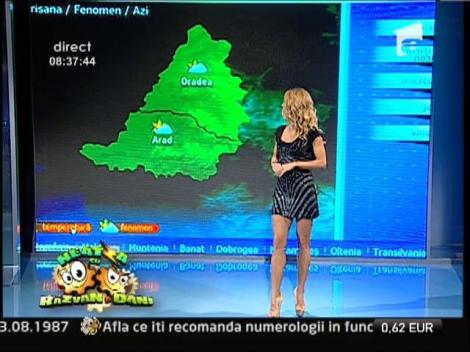 Vremea cu Flavia Mihasan: "Temperaturi de toamna, cu soare timid"