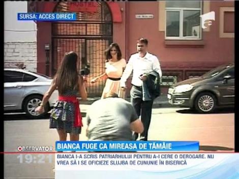 Bianca Dragusanu nu vrea sa spuna "DA" in biserica! Nu-i plac spatiile inchise si mirosul de tamaie