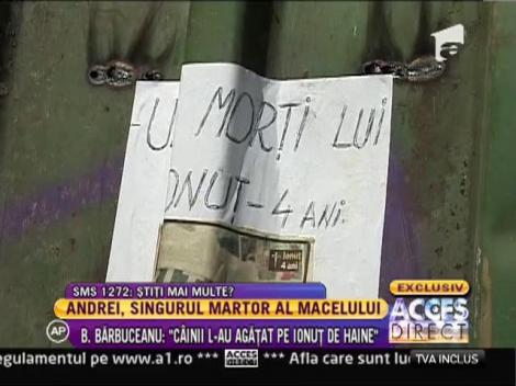 Andrei, singurul martor al macelului