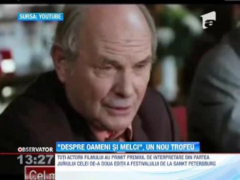 Actorii din filmul romanesc "Despre oameni si melci" au fost premiati la Festivalul de la Sankt Petersburg